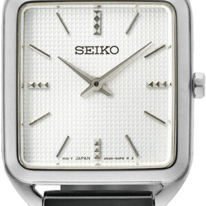 SWR073P1 Seiko dameshorloge vierkant staal
