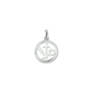 13.23416KA zilveren geloof, hoop en liefde hanger 14mm
