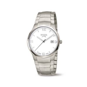 3656-01 Boccia herenhorloge titanium