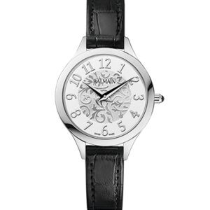 B39113214 Balmain dameshorloge staal leren band