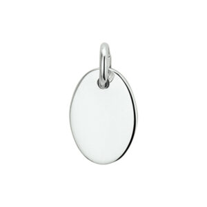 13.26328 KA zilveren graveerhanger ovaal 14mm