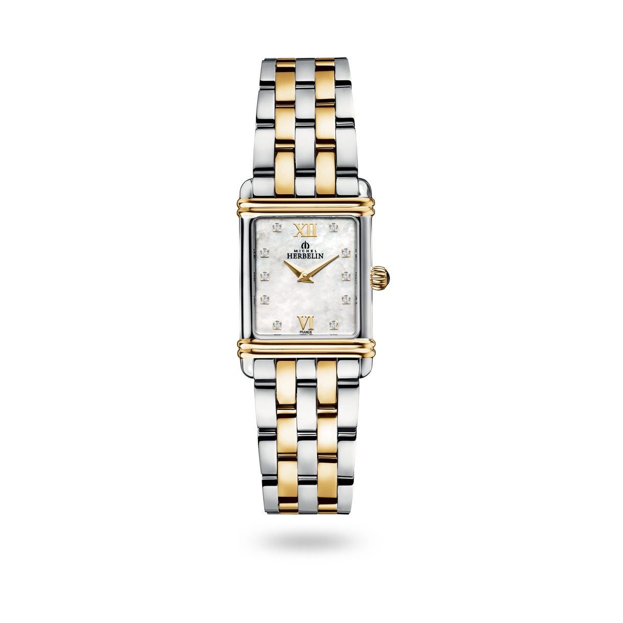 17478BT59 Herbelin bicolor dameshorloge model art deco