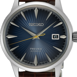SRPK15J1 Seiko herenhorloge Presage automatic staal leer band