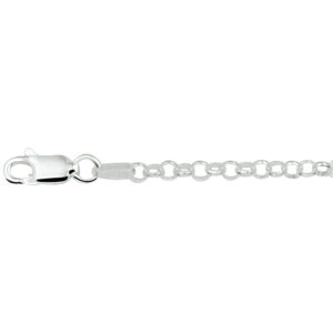 10.17429 KA Zilveren collier jasseron 38 cm 3.0mm