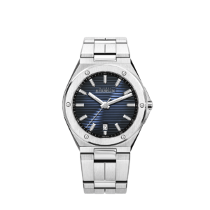 12245B15 Herbelin Herenhorloge staal  Cap Camarat donkerblauw