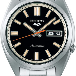 SRPK89K1 Seiko 5 sport staal zwart
