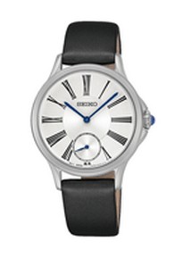 SRKZ57P2 Seiko dameshorloge staal leren band