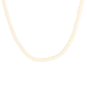 13.33191 KA collier zoetwaterparel 4mm 41-45cm zilveren sluiting