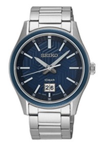 SUR559P1 Seiko herenhorloge staal blauw