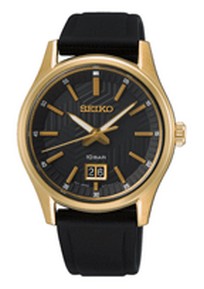 SUR560P1 Seiko herenhorloge verguld rubber band