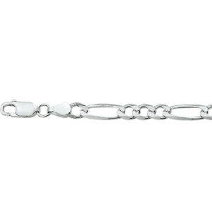 10.01944 KA Zilveren collier figaro 50cm 4.5mm