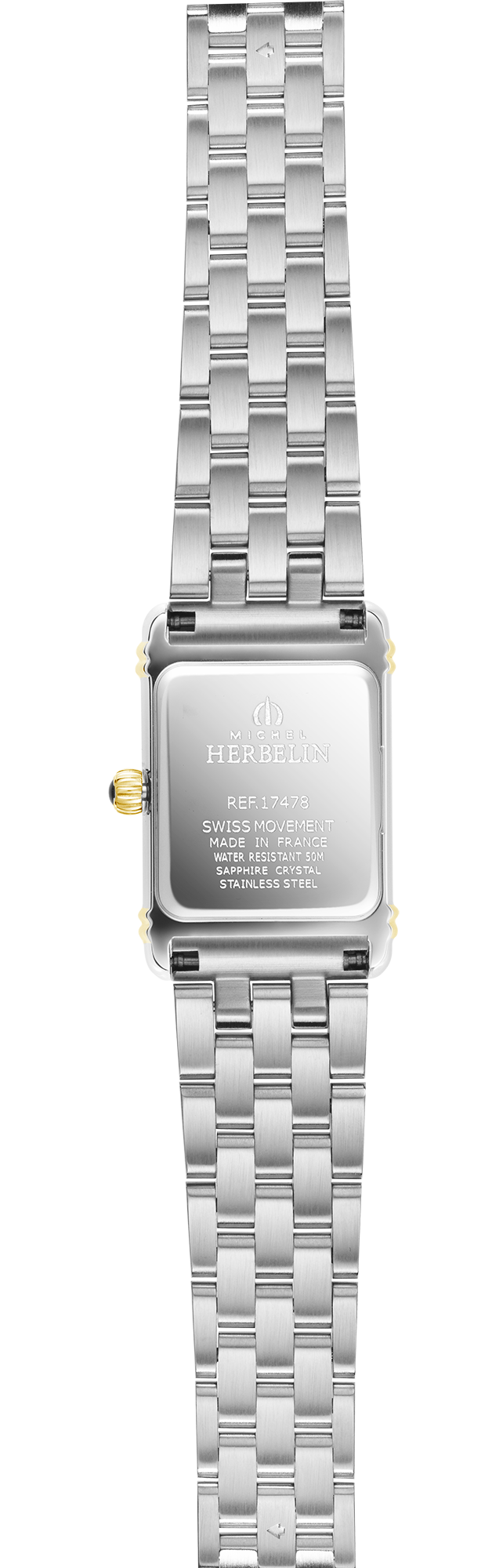 17478BT59 Herbelin bicolor dameshorloge model art deco - Afbeelding 2