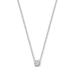 13.24171 KA zilveren collier solitair zirkonia 41-45cm