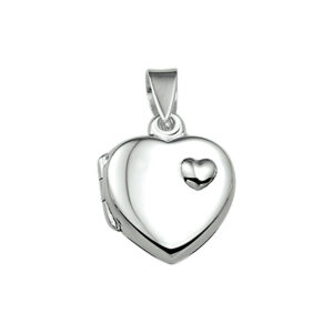 10.18575 KA Zilveren medaillon hanger hart