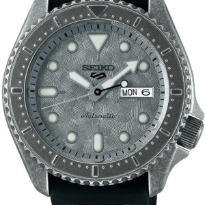 SRPE79K1 Seiko 5 automaat staal rubber band