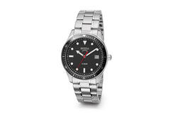 3664-06 Boccia titanium herenhorloge 10bar zwarte rand en wijzerplaat