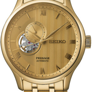 SSA468J1 Seiko heren horloge presage staal goud