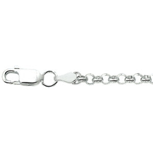 10.14745 KA Zilveren jasseron collier 42cm