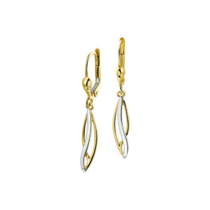 40.17316 KA goud oorhangers bicolor