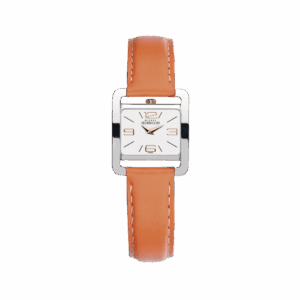 17137/TR11ORL Herbelin Dameshorloge staal oranje leren band
