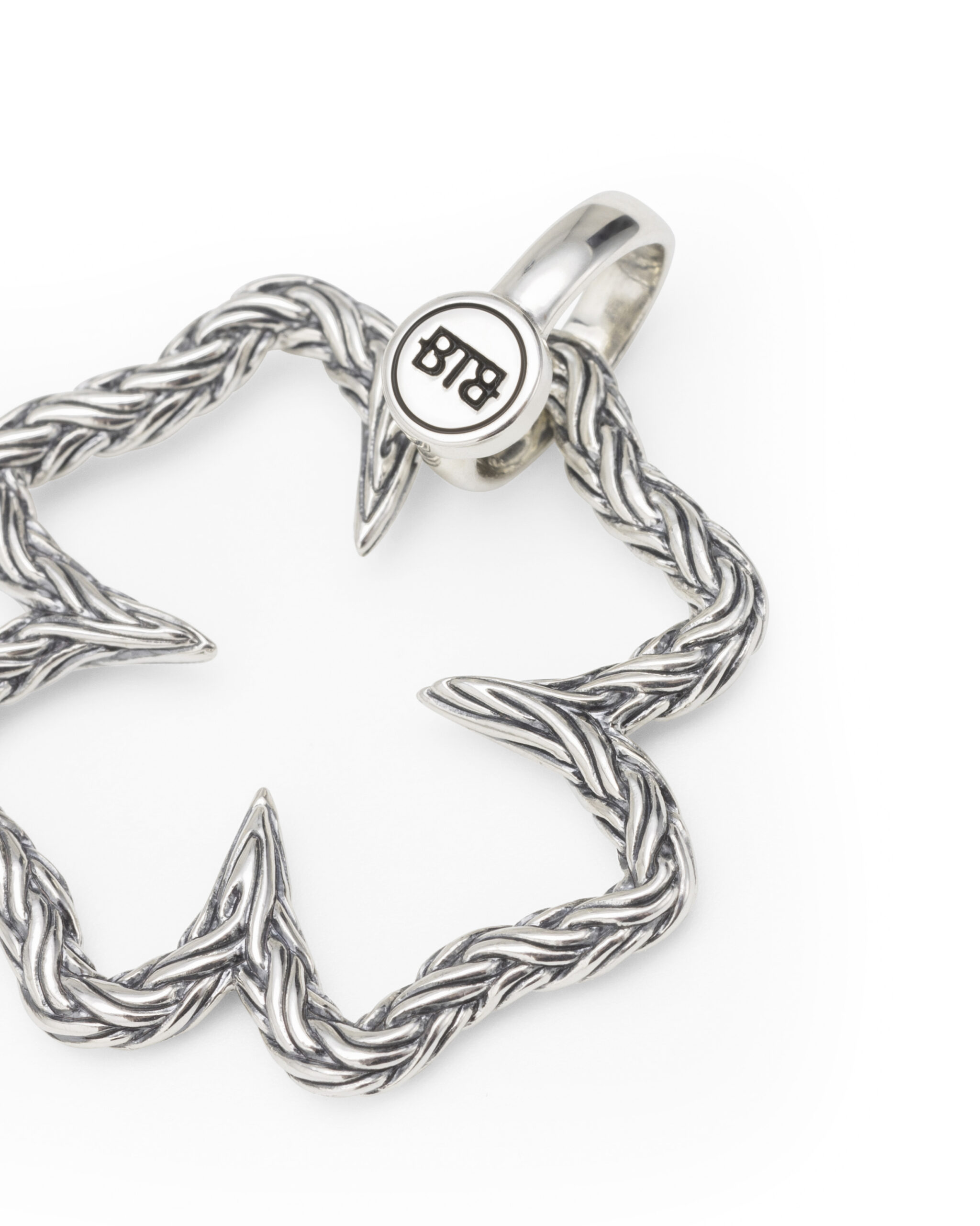 058GV one -Buddha to Buddha Katja mini clover pendant goud op zilver - Afbeelding 3