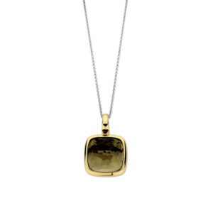 6836KA Tisento collier zilver groene steen