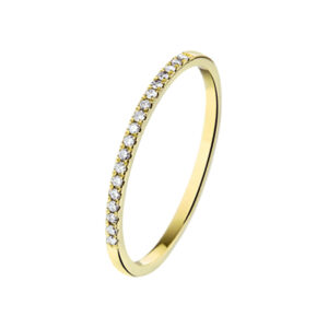 40.16078KA gouden ring diamant 0.09ct H-SI 16,5