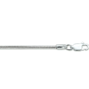 13.02341 KA zilveren collier slang rond 1,2mm 45cm