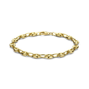 40.25120 KA armband geelgoud koffieboon 18 cm