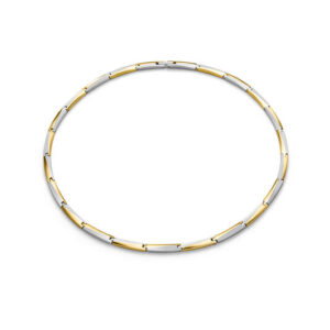 08076-02 Boccia titanium verguld collier 50 cm