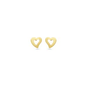40.32857 KA oorknoppen open hart 14kt