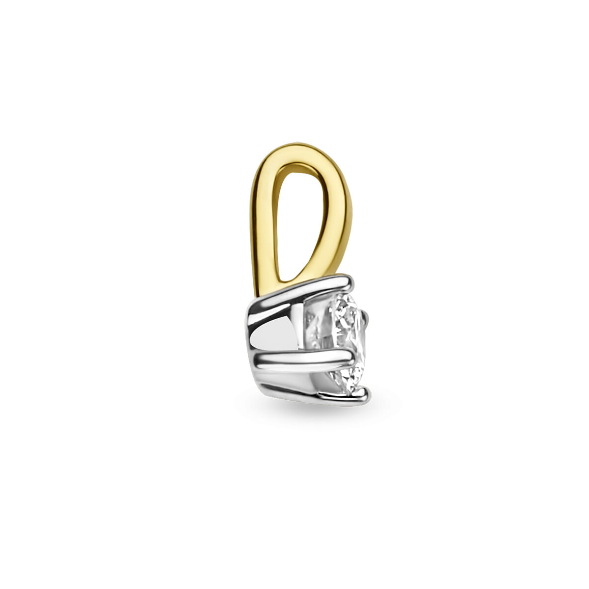 42.08894 KA gouden solitair hanger 0,15ct H-SI - Afbeelding 3