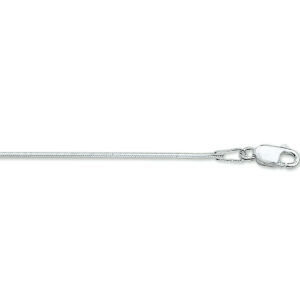 10.02962 KA zilver slangcollier 8 zijdig 1,0mm 42cm