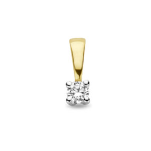 42.08892 KA gouden solitair hanger 0,05ct H-SI