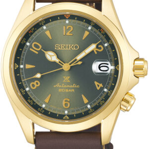 SPB210J1 Seiko Prospex herenhorloge automaat goudkleurig groen leren band