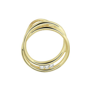 40.22844 KA gouden fantasie hanger 0.06 H-SI diamant