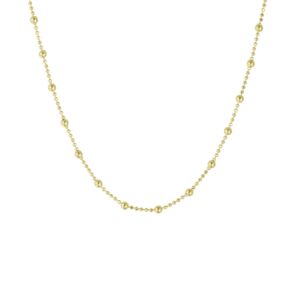 21.03156 KA collier zilver op goud bolletjes 40+4 cm