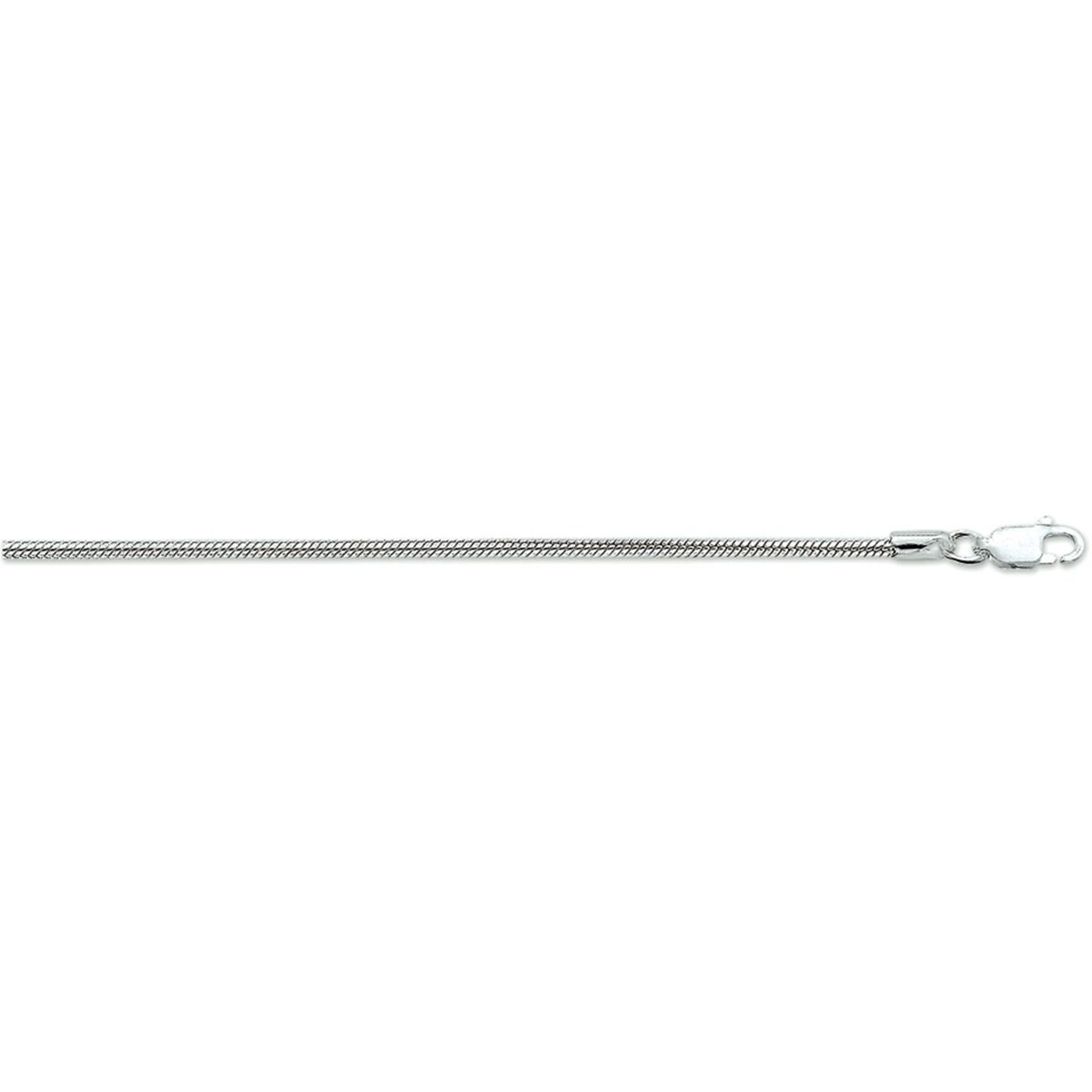 13.14755 KA zilveren collier slang rond 0,9mm 45cm - Afbeelding 2