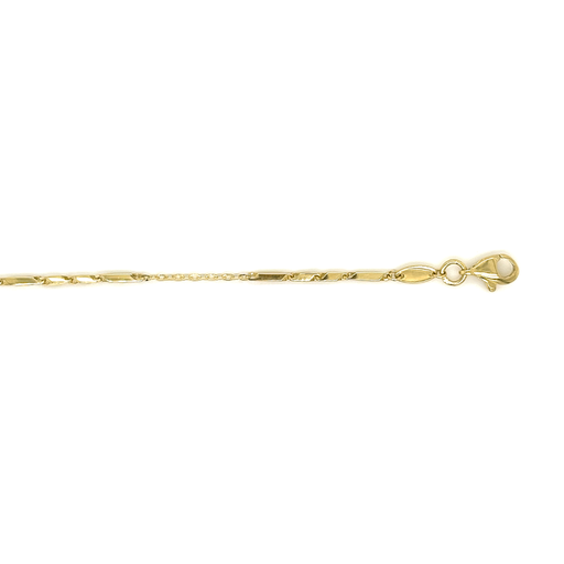 GC0246WRSM geelgouden collier fantasie 45cm
