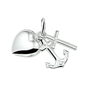 10.05372 KA zilveren geloof, hoop en liefde hanger 21mm