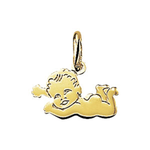 40.05882 KA geelgouden hanger baby 16x6mm