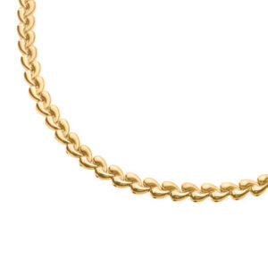 08072-03 Boccia collier titanium Goudkleurig