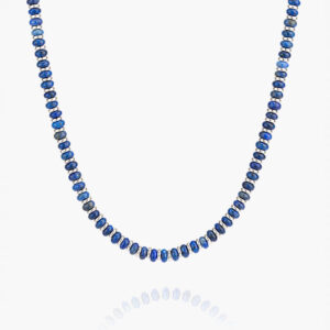 Pig & Hen Brontide Collier Lapis Lazuli staal 55cm S18-163000-55