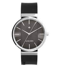 708 50573 Jacob Jensen zwart horloge rubberen band