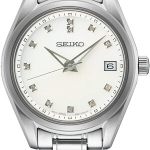 SUR579P1 Seiko dameshorloge parelmoer/diamant
