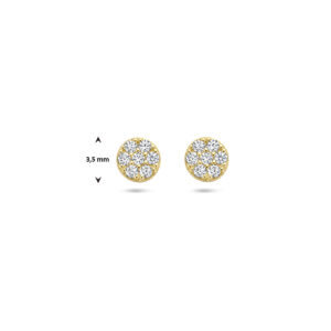 40.27985 oorstekers zirkonia pave 3,5mm