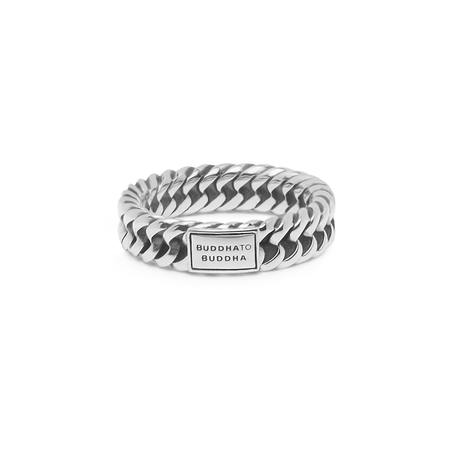 614 17.5 - Buddha to Buddha Chain xs ring zilver