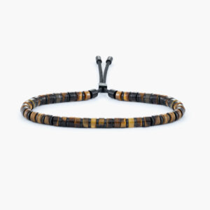 Pig & Hen Brontide 4mm tiger eye black M P48-271739-M