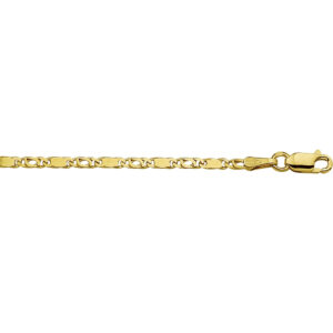 40.12429 KA gouden collier valkenoog met tussenstuk 45cm