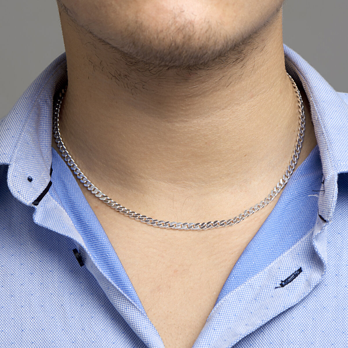 10.01797 KA zilver collier gourmette 50 cm 4.2mm